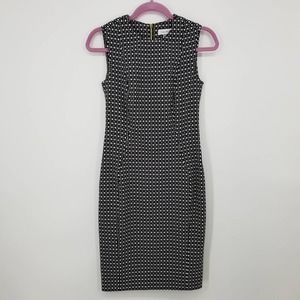 Calvin Klein Black & White Geo Print Sheath Dress 2